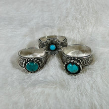 Load image into Gallery viewer, Turquoise & Sterling Silver Rings