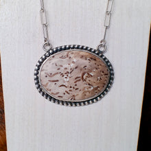 Load image into Gallery viewer, Jasper &amp; Sterling Silver Pendant Necklace