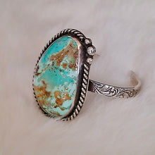 Load image into Gallery viewer, Turquoise &amp; Sterling Silver Bracelet