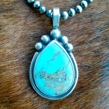 Load image into Gallery viewer, Turquoise &amp; Sterling Silver Pendant
