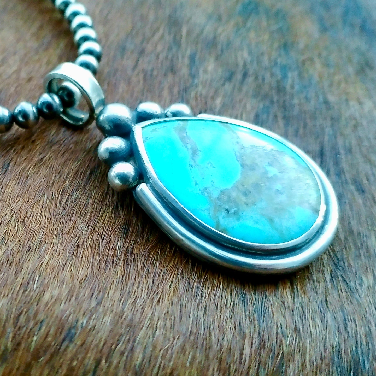 Turquoise & Sterling Silver Pendant