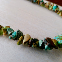 Load image into Gallery viewer, Turquoise Chip Bead Strand Necklace - 20"