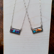 Load image into Gallery viewer, Kingman Turquoise Composite Bar Necklaces