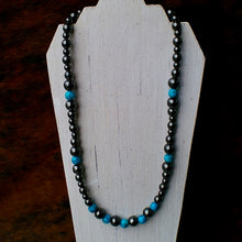 Load image into Gallery viewer, Hematite &amp; Synthetic Turquoise Necklaces