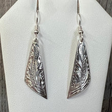 Load image into Gallery viewer, Hand-Engraved Sterling Silver Earrings - Various Options Available