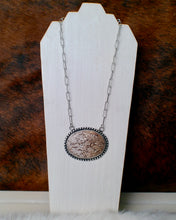 Load image into Gallery viewer, Jasper &amp; Sterling Silver Pendant Necklace
