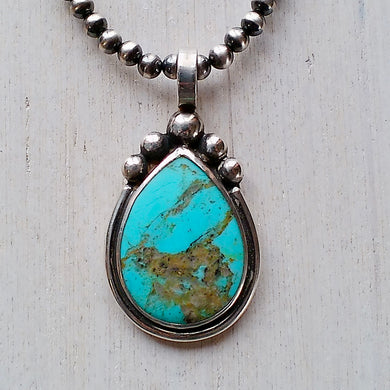 Turquoise & Sterling Silver Pendant