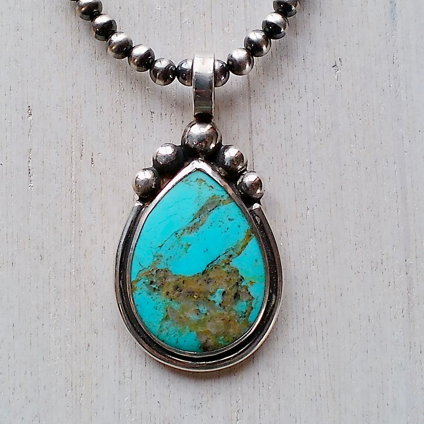 Turquoise & Sterling Silver Pendant