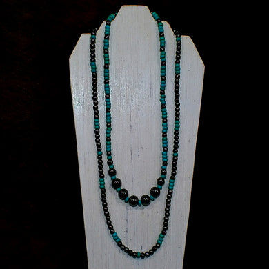 Hematite & Turquoise Magnesite Necklaces