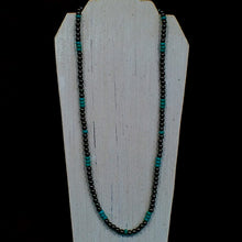 Load image into Gallery viewer, Hematite &amp; Turquoise Magnesite Necklaces