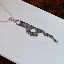 Load image into Gallery viewer, Sterling Silver Santa Barbara Bit Pendant – Hand Engraved by Richard