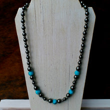 Load image into Gallery viewer, Hematite &amp; Synthetic Turquoise Necklaces