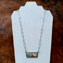 Load image into Gallery viewer, Kingman Turquoise Composite Bar Necklaces