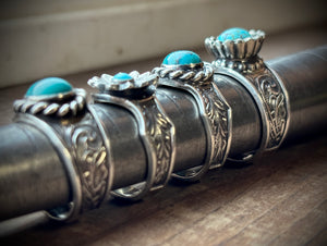 STERLING SILVER/TURQUOISE RINGS