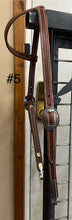 Load image into Gallery viewer, Sliding Ear Headstall with Brooks Hardware/Bit Hangers