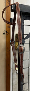 Sliding Ear Headstall with Brooks Hardware/Bit Hangers