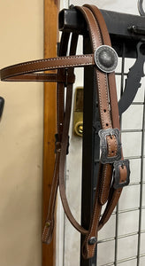 Brow Band Headstalls with Brooks Hardware