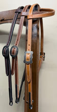 Load image into Gallery viewer, Sliding Ear Headstall with Brooks Hardware/Bit Hangers