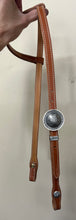 Load image into Gallery viewer, Single Sliding Ear with Brooks Concho Buckle/Keeper (Silver Overlay)