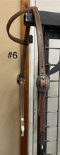 Load image into Gallery viewer, Sliding Ear Headstall with Brooks Hardware/Bit Hangers