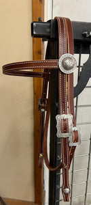 Brow Band Headstalls with Brooks Hardware
