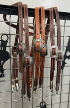 Load image into Gallery viewer, Sliding Ear Headstall with Brooks Hardware/Bit Hangers