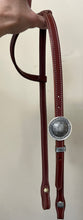 Load image into Gallery viewer, Single Sliding Ear with Brooks Concho Buckle/Keeper (Silver Overlay)