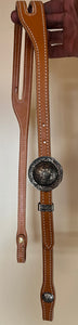 Split Ear Headstall with Brooks Concho Buckle (Nickel)