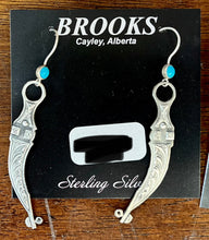 Load image into Gallery viewer, Sterling Silver Bit Earrings