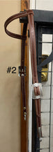 Load image into Gallery viewer, Sliding Ear Headstall with Brooks Hardware/Bit Hangers