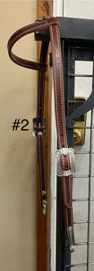 Sliding Ear Headstall with Brooks Hardware/Bit Hangers