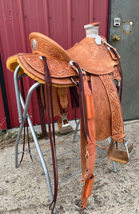 15” Half Carved Wade Saddle