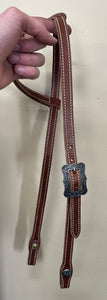 Single sliding ear-single Brooks buckle