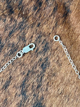 Load image into Gallery viewer, Turquoise Stone &amp; Sterling Silver Chain Necklace