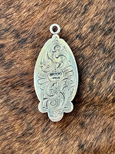 Charoite & Sterling Silver Pendant