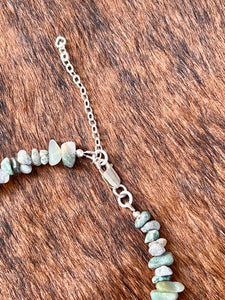 Moss Agate & Sterling Silver Necklace – Gemstone Pendant