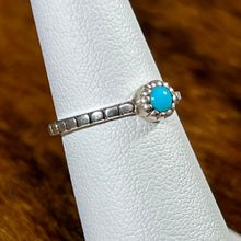 Load image into Gallery viewer, Sterling Silver Turquoise Beaded Ring