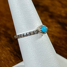 Load image into Gallery viewer, Sterling Silver Turquoise Beaded Ring