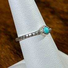 Load image into Gallery viewer, Sterling Silver Turquoise Beaded Ring