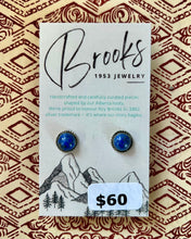 Load image into Gallery viewer, Sterling Silver Beaded Edge Earrings - Available in Turquoise, Spiny Oyster &amp; More