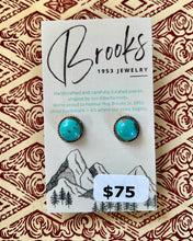 Load image into Gallery viewer, Sterling Silver Beaded Edge Earrings - Available in Turquoise, Spiny Oyster &amp; More