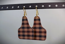 Load image into Gallery viewer, Ear Tag Faux Leather Earrings