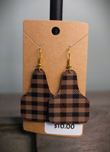 Load image into Gallery viewer, Ear Tag Faux Leather Earrings
