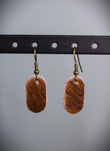Load image into Gallery viewer, Cowhide Oval Earrings