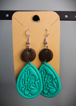Load image into Gallery viewer, Turquoise Desert Polymer Clay Earrings