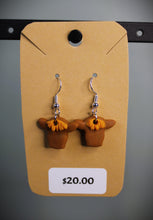 Load image into Gallery viewer, Highland Cow Polymer Clay Earrings (Small)
