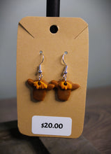 Load image into Gallery viewer, Highland Cow Polymer Clay Earrings (Small)