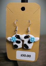 Load image into Gallery viewer, Holstein Cow Polymer Clay Earrings (Large)