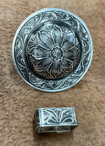 Concho Buckle with Keeper