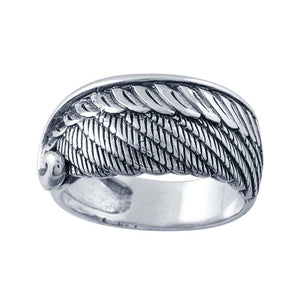 Sterling Silver Angel Wing Ring